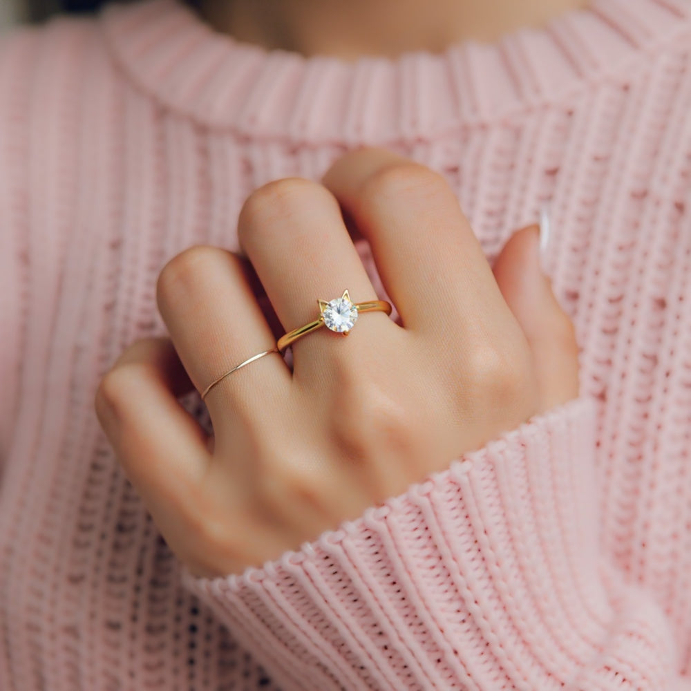 Itty Bitty Kitty Cat Ring