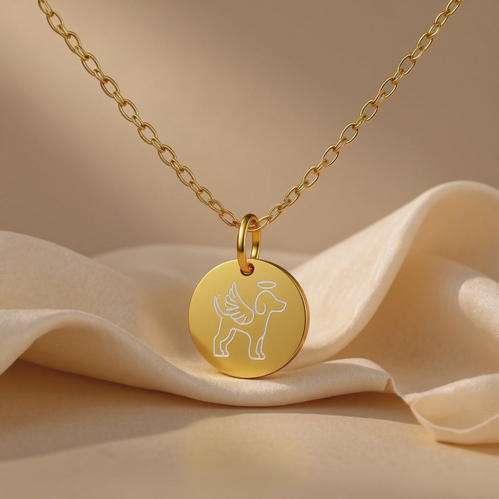 Collier disque commémoratif pour chien