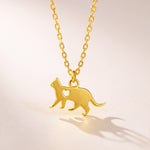 Tiny Sweetheart Cat Necklace