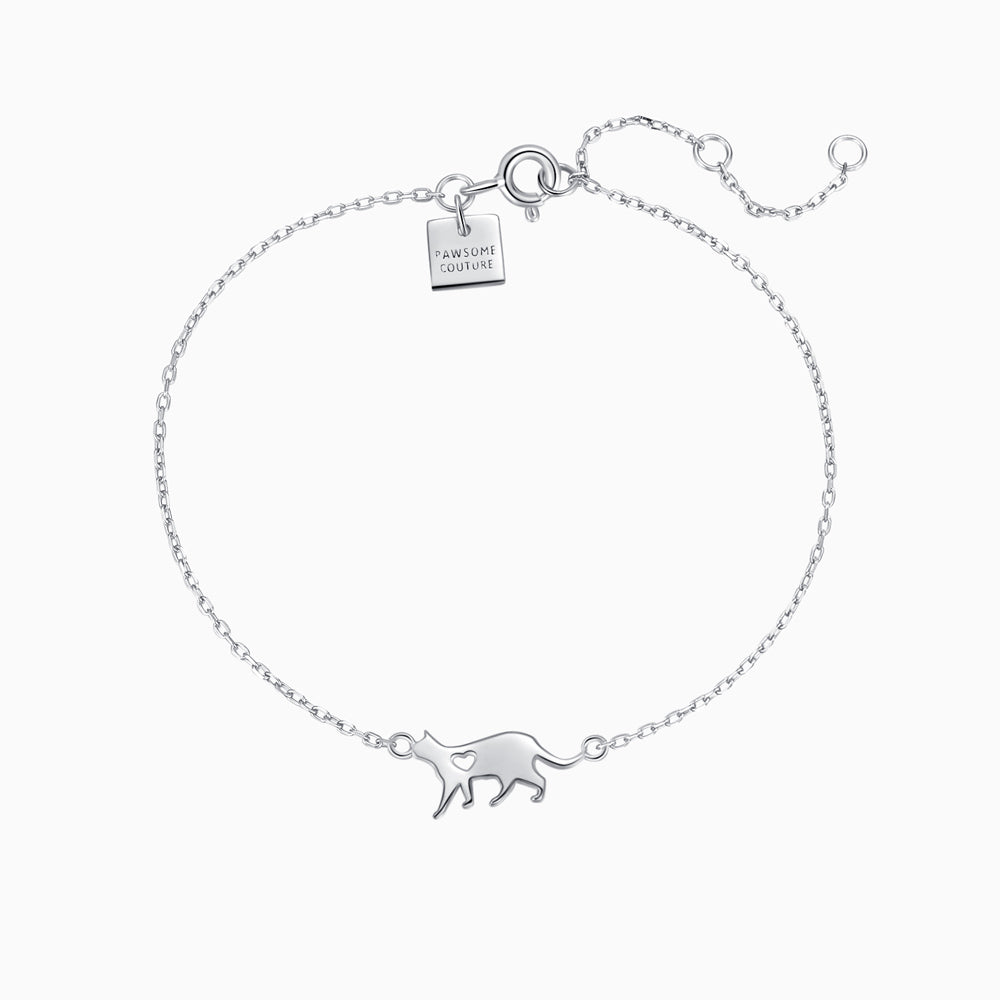 Tiny Sweetheart Cat Bracelet