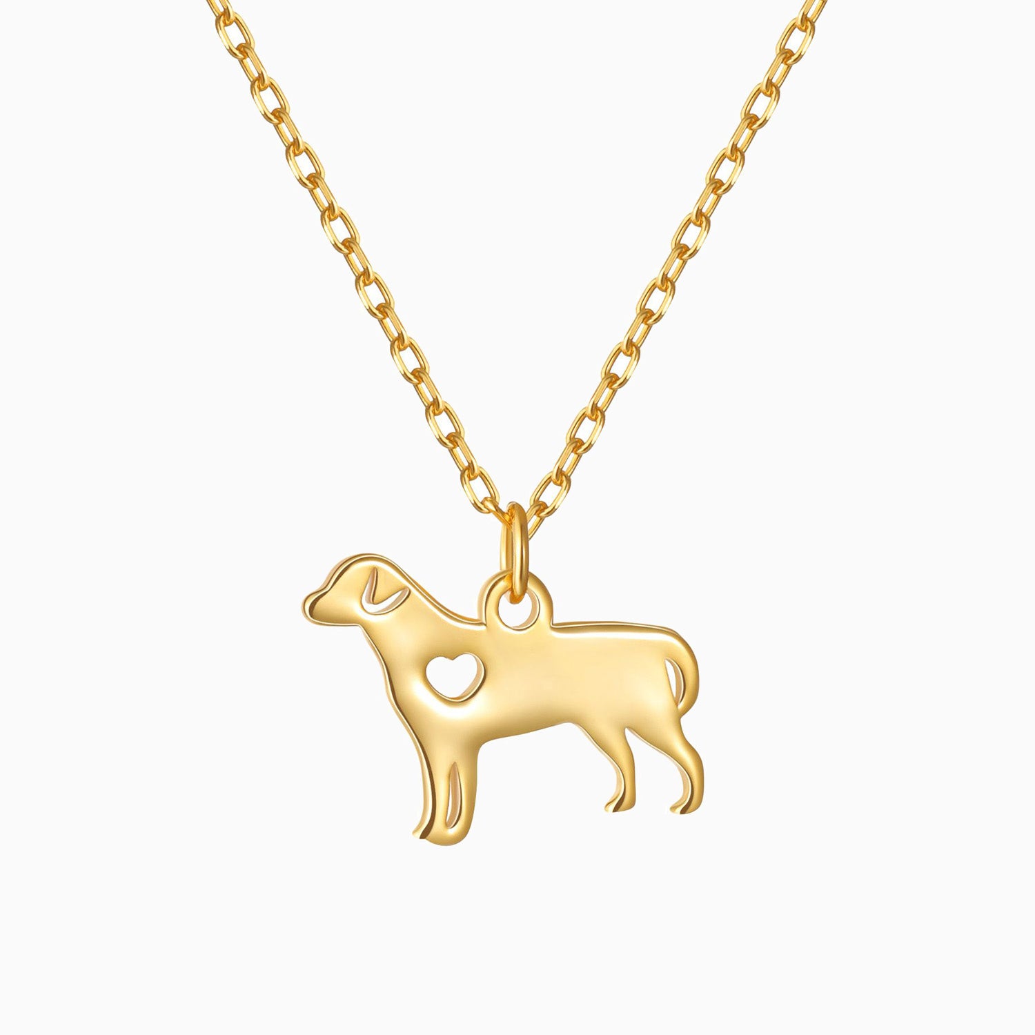 Tiny Sweetheart Retriever Dog Necklace