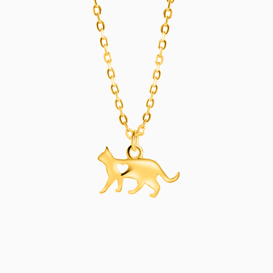 Tiny Sweetheart Cat Necklace