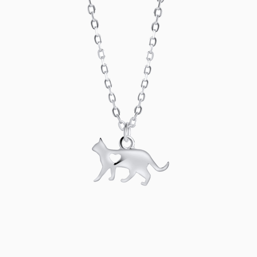 Tiny Sweetheart Cat Necklace