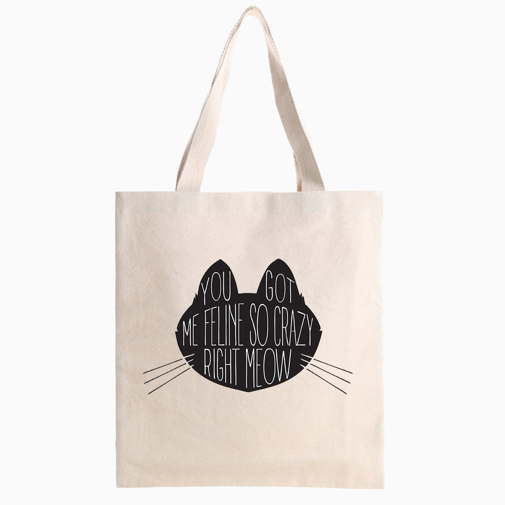 Feline So Crazy Cat Tote Bag