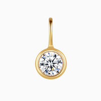 18k Gold Vermeil / Diamond - April