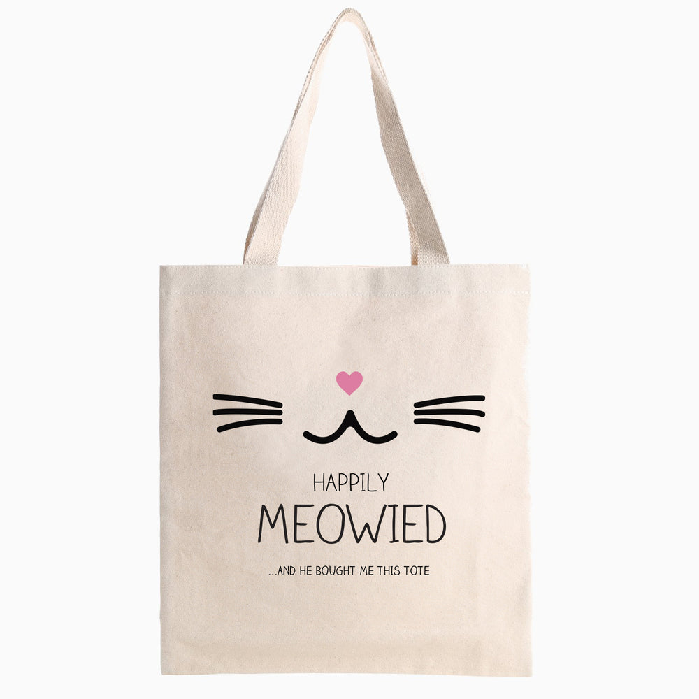 Happily Meowied Cat Tote Bag