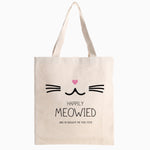 Happily Meowied Cat Tote Bag