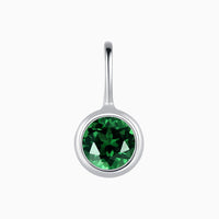 925 Sterling Silver / Emerald - May