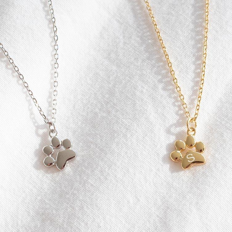 Teeny Tiny Double Paw Necklace-Necklace-Pawsome Couture®