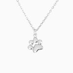 Silver Teeny Tiny Paw Neckace Paw Jewelry