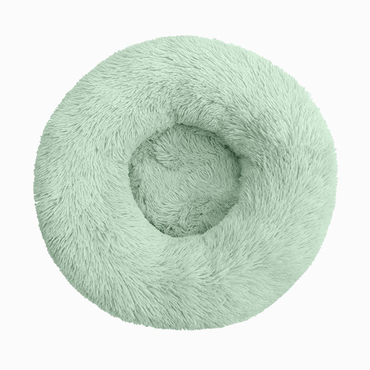 Green Donut Shaped Soothing Cat Bed Dog Bed