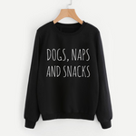 Dogs, Naps & Snacks Sweatshirt - Pawsome Couture