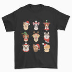 Festliches Hunde-Weihnachts-T-Shirt