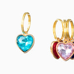 Herz-Edelstein-Halsband-Charm-Paket