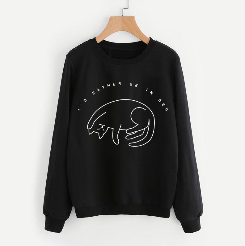 I'd Rather Be In Bed Sweatshirt - Pawsome Couture