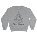 Meowy Xmas Tree Sweatshirt - Pawsome Couture