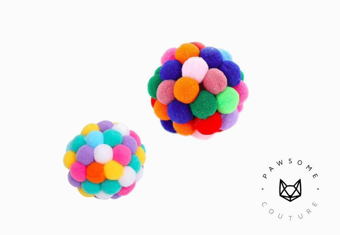 Pawsome Couture Reviews: Colorful Catnip Bouncy Ball-Pawsome Couture®