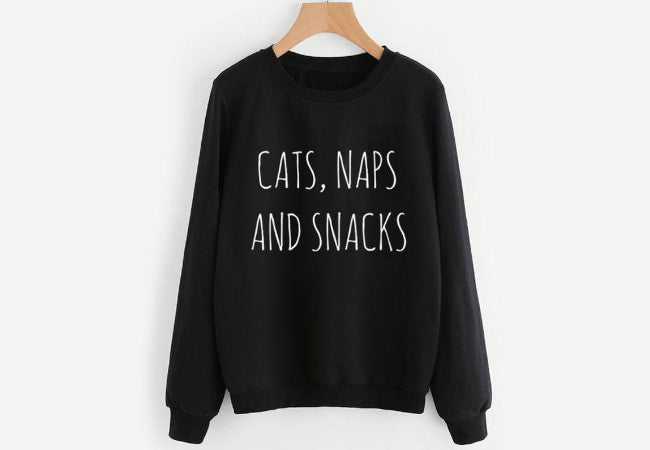 Pawsome Couture Reviews: Cats, Naps & Snacks Sweatshirt-Pawsome Couture®