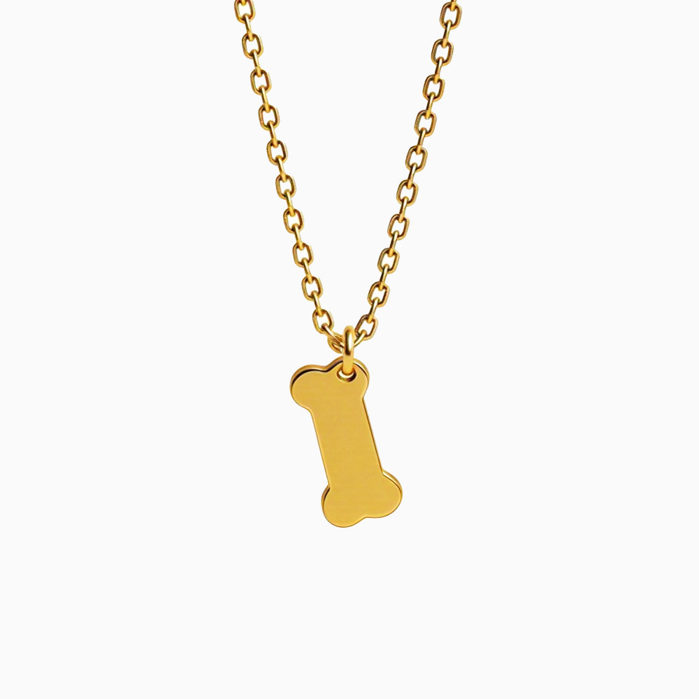 Teeny Tiny Dog Bone Necklace
