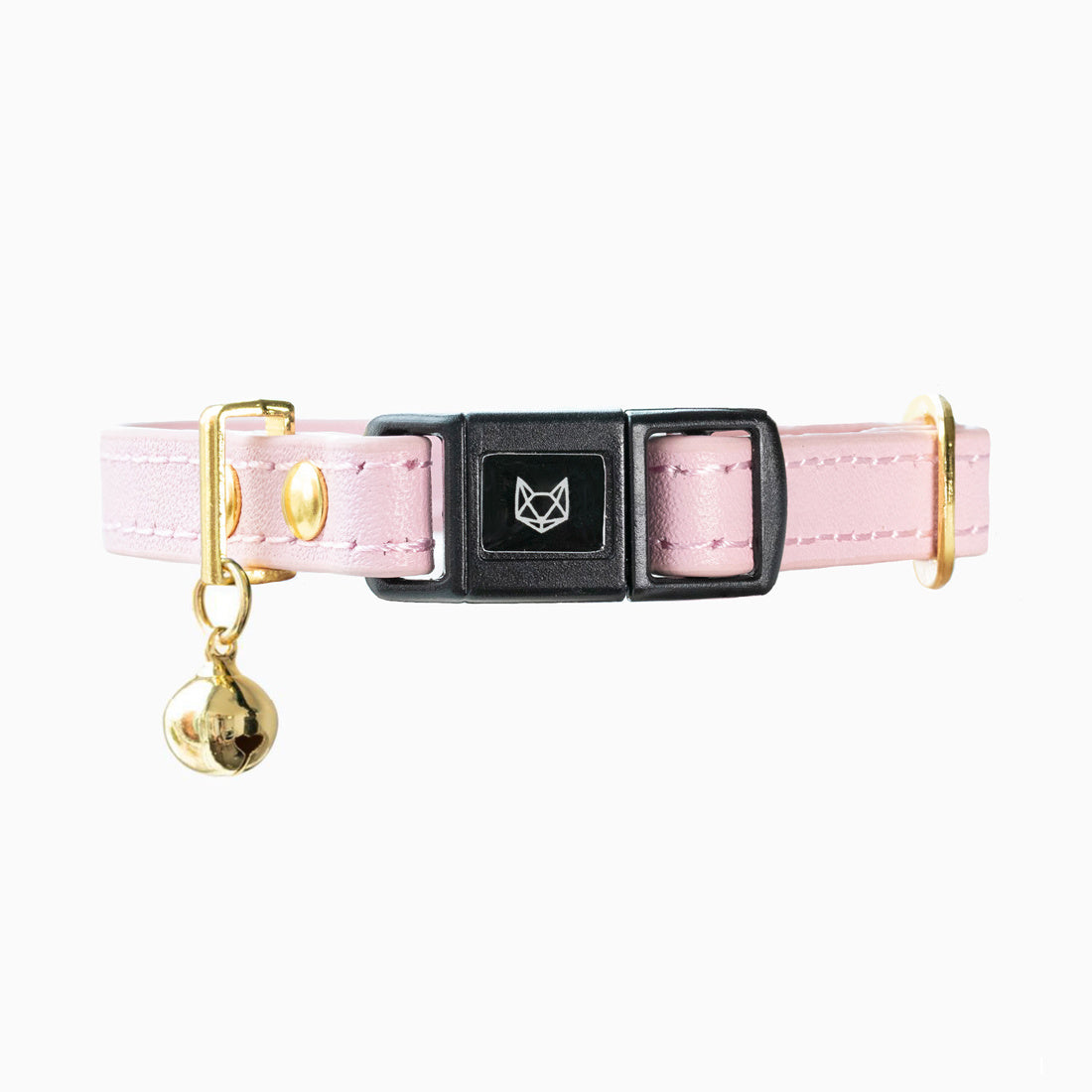 Blush Pink Leather Kitten Collar