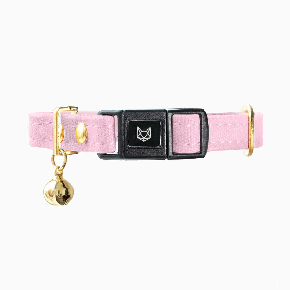 Primrose Pink Cotton Kitten Collar