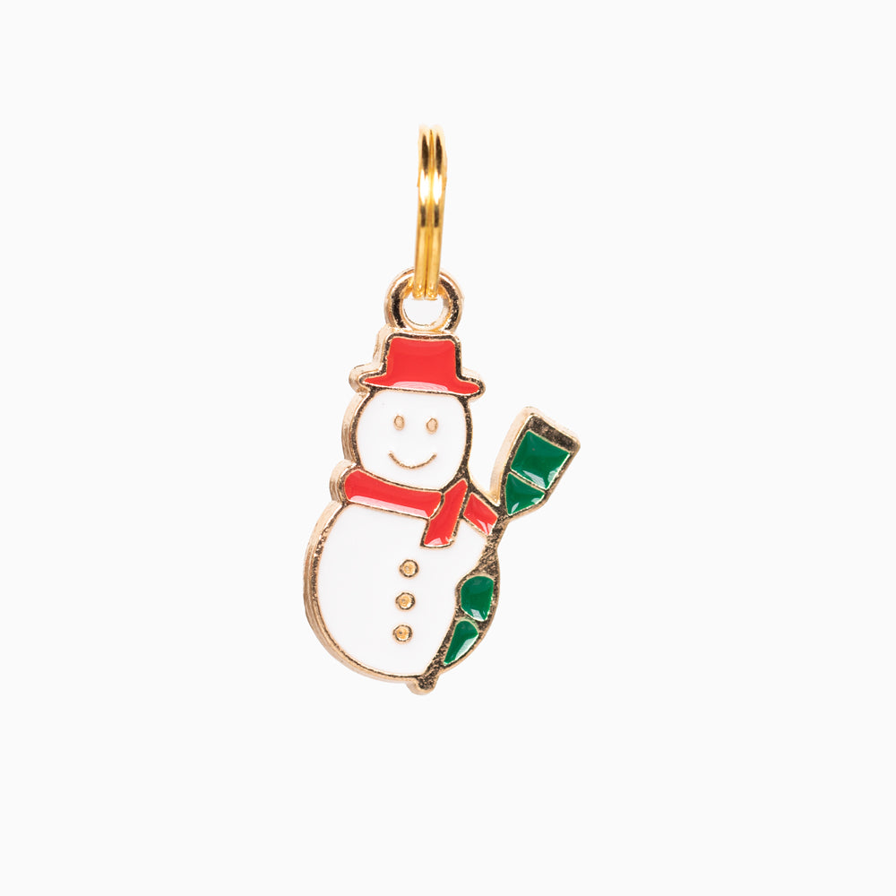 Cute Snowman Pet Collar Charm