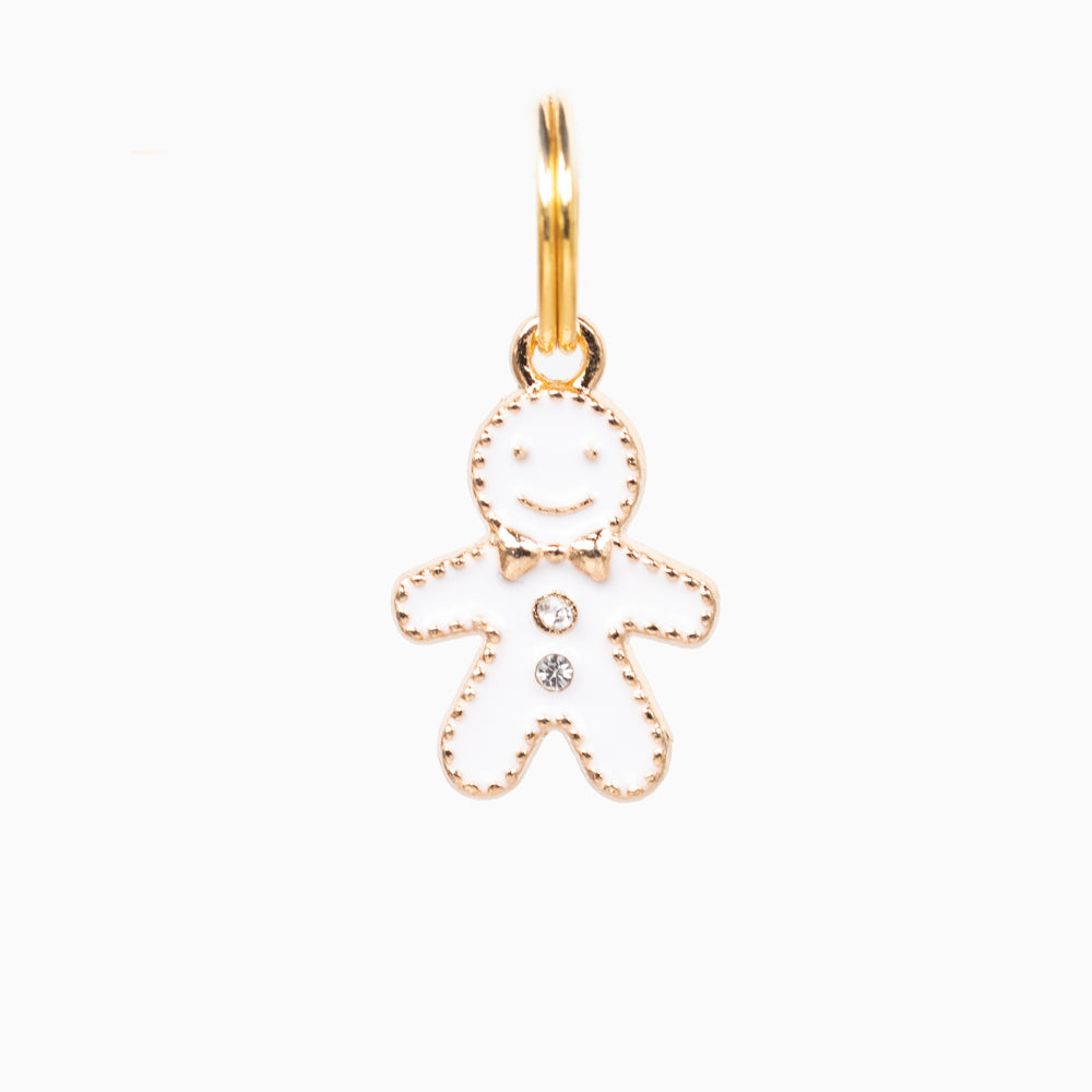 Dapper Snowman Pet Collar Charm