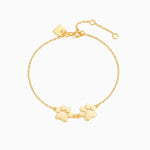 Teeny Double Paw Bracelet
