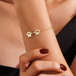 Teeny Double Paw Bracelet