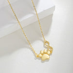 Tiny Infinity Paw Necklace