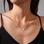 Tiny Infinity Paw Necklace