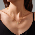 Tiny Infinity Paw Necklace