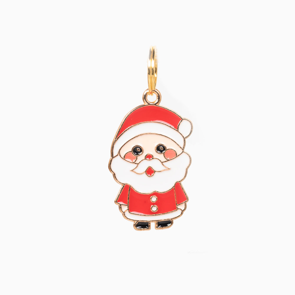 Jolly Santa Pet Collar Charm