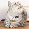 Lilac Purple Leather Cat Collar