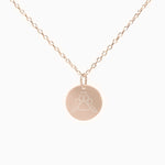 Paw Memorial Disc Necklace