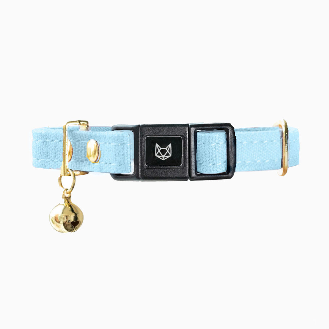 Sky Blue Cotton Kitten Collar