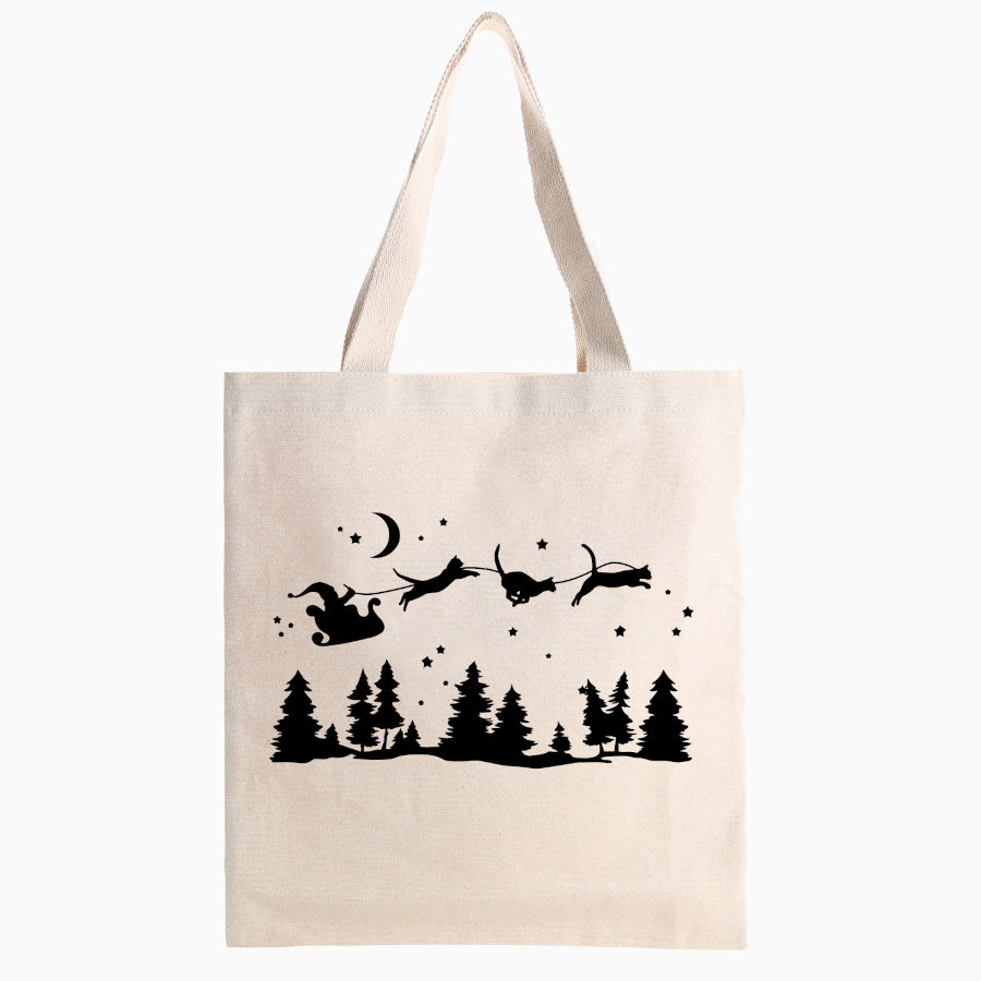 Magical Kitty Sleigh Bells Tote Bag