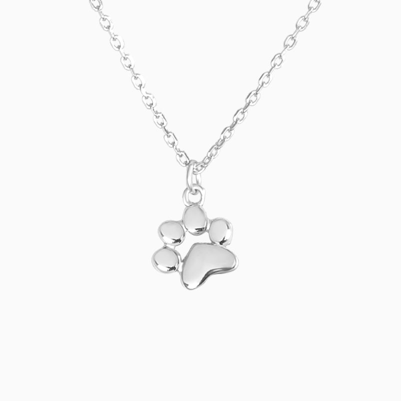 Silver Teeny Tiny Paw Neckace Paw Jewelry