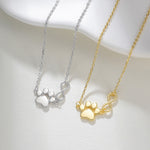 Tiny Infinity Paw Necklace