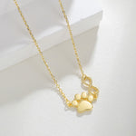 Tiny Infinity Paw Necklace