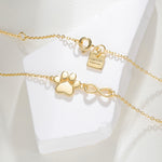 Tiny Infinity Paw Necklace