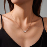 Tiny Infinity Paw Necklace