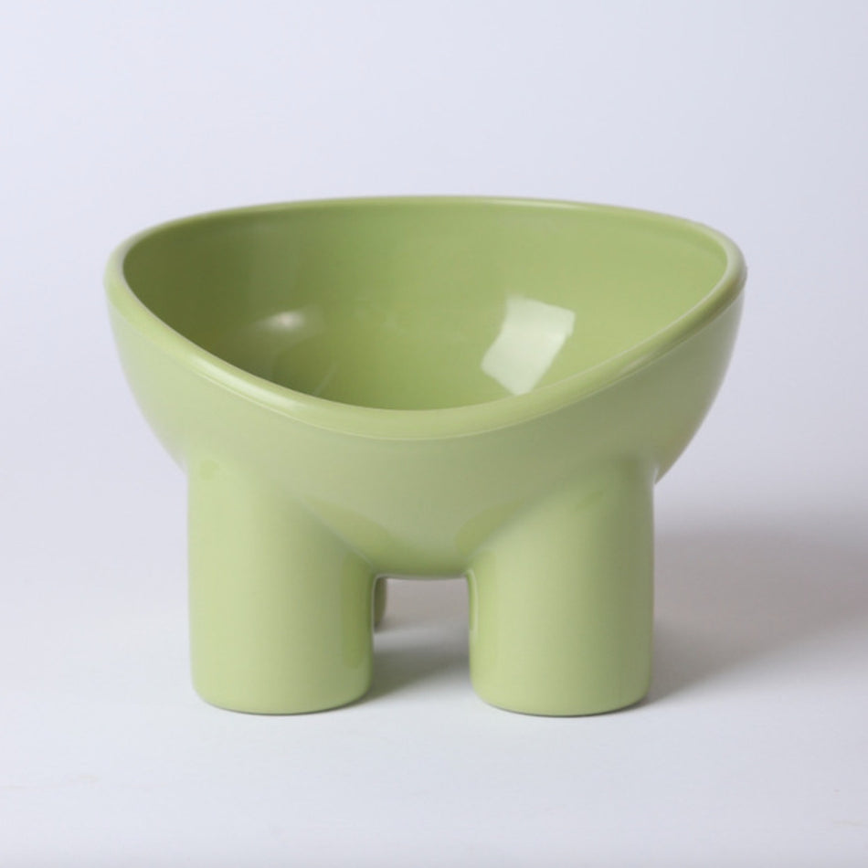 Bright Tilted Pet Feeder Bowl