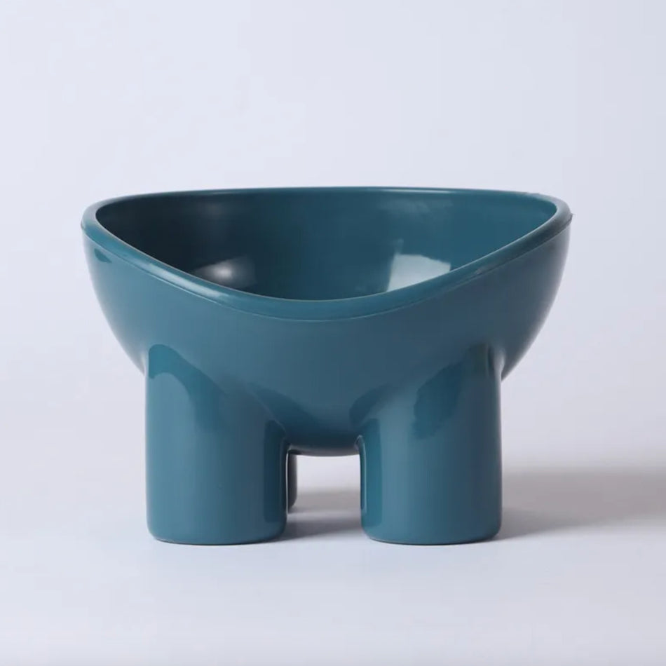 Bright Tilted Pet Feeder Bowl