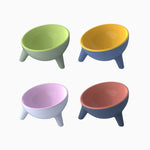 Colorful Tilted Tripod Pet Bowl