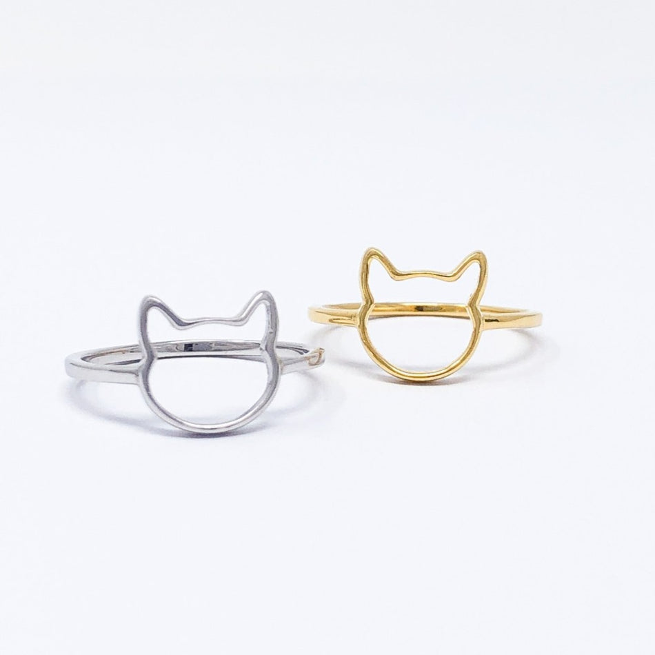 Open Cat Face Ring - Pawsome Couture