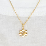 Teeny Tiny Double Paw Necklace-Necklace-Pawsome Couture®