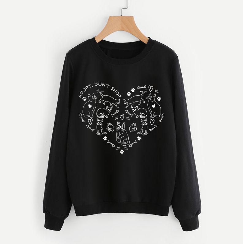 Adopt Don't Shop Heart Sweatshirt - Pawsome Couture