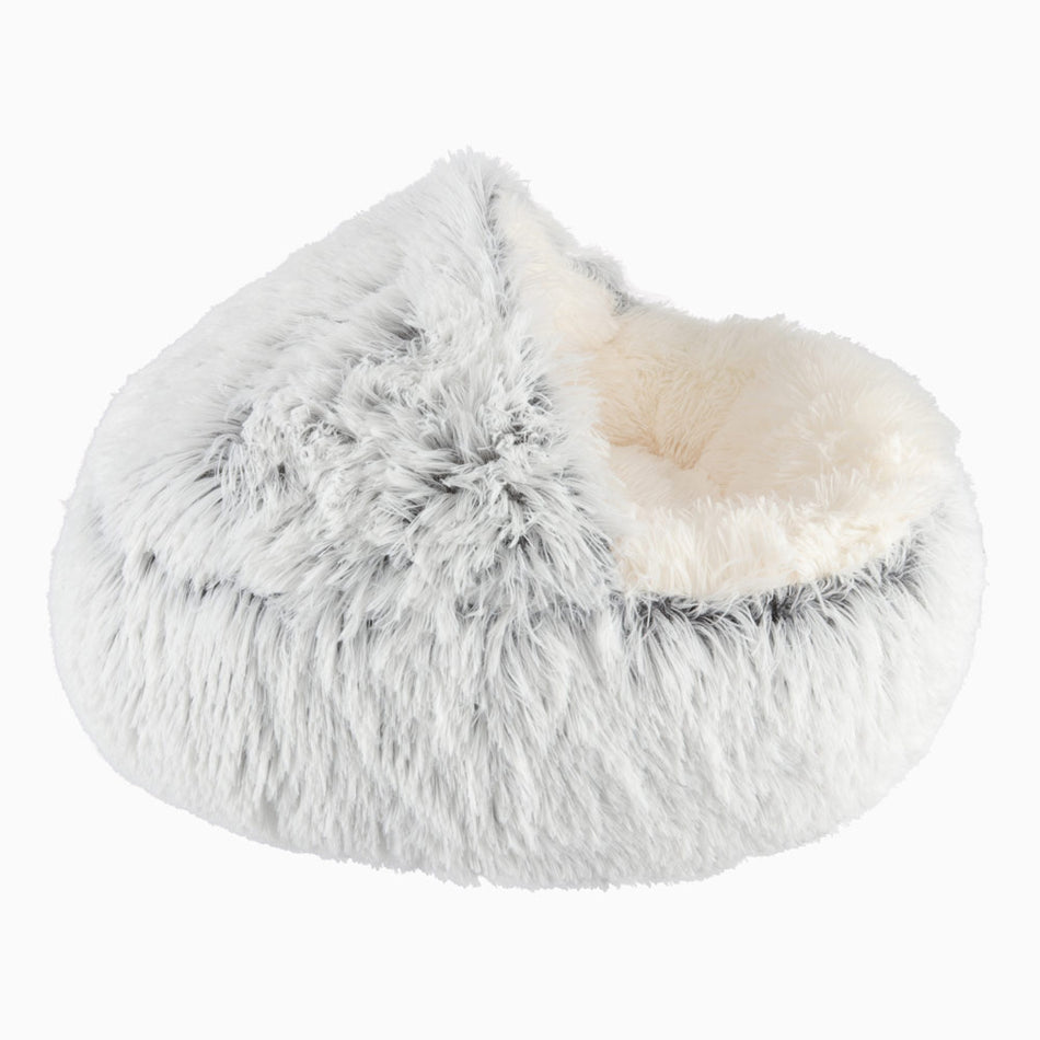 Arctic Gray Calming Nest Cat Bed