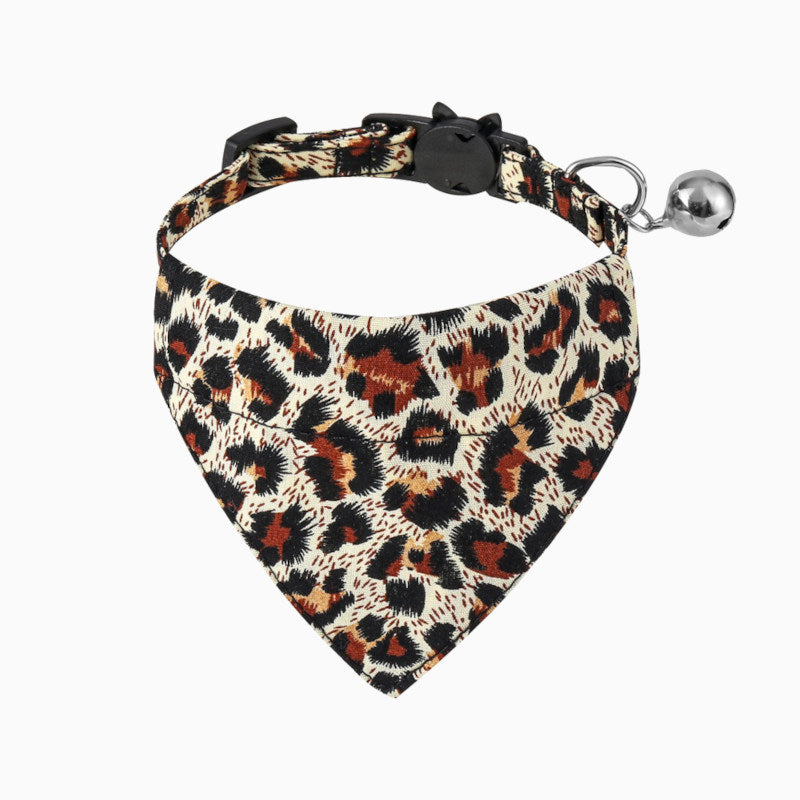 Leopard Print Bandana Breakaway Collar